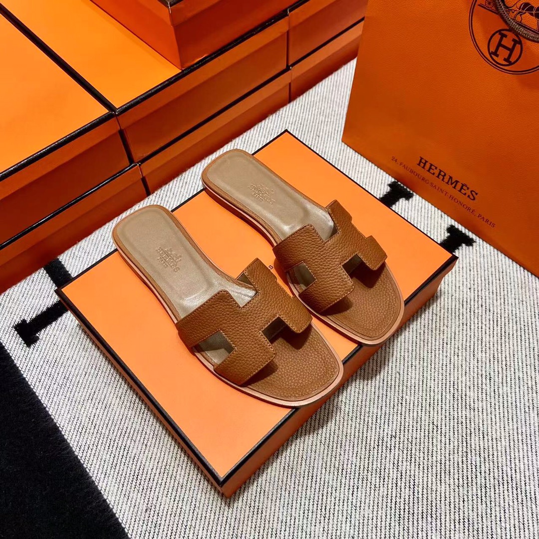 에르메스 올수공 오란 슬리퍼 샌들 토고 39